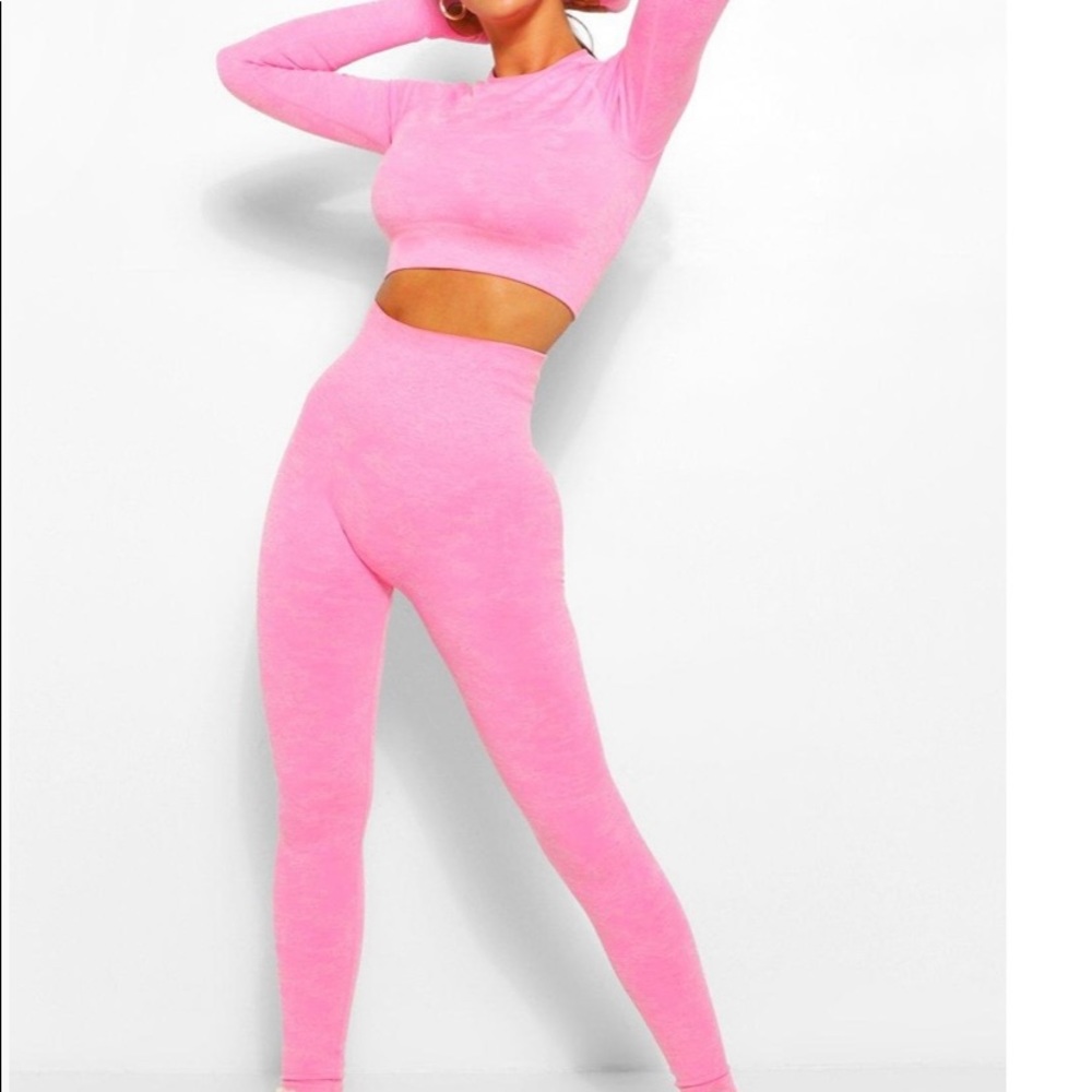 Hot Pink Two Piece Set